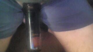 Cock Milking Play With Two Cocksleeves Bound Balls And Rings On Cock - 5 image