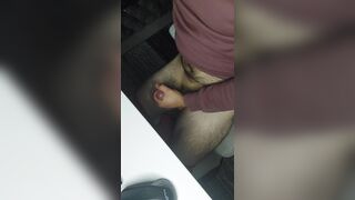 Masturbation with ejaculations on the desk - 12 image