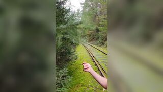 Abandoned train tracks? Including pissing. - 15 image