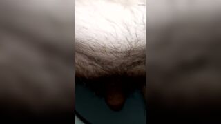 Nice little piss with a little bushy dick - 7 image
