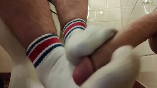 Under Stall Encounters of the Gay Kind - Manlyfoot - 11 image