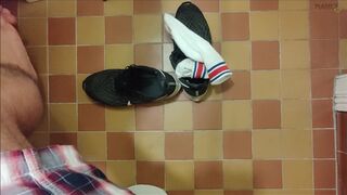 Under Stall Encounters of the Gay Kind - Manlyfoot - 13 image