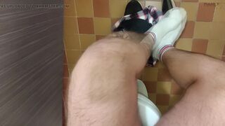 Under Stall Encounters of the Gay Kind - Manlyfoot - 9 image