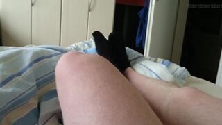 Wanking with a Black Stinky Sock - 5 image