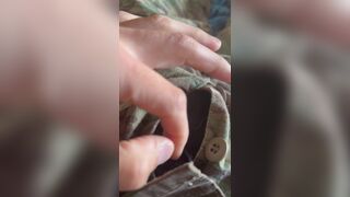 Jerking off in my OCPs and showing off my fury balls!