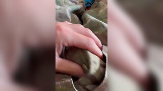 Jerking off in my OCPs and showing off my fury balls!