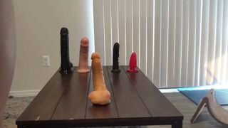 Frankie Labido Rides A Row of Big Anal Toys - 1 image