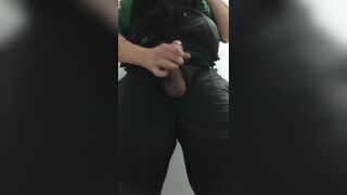 Police officer masturbation big dick in bathroom of the mall in San jose - 14 image