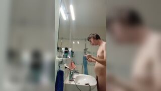 Roman The Worm is taking a shower!