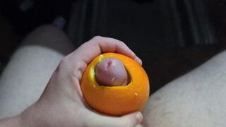 Making orange juice with my cock - 4 image