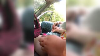 TS Tamia Michelle Jerking Off At Cruising Spot.