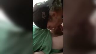 buddy works on draining my cock - 2 image