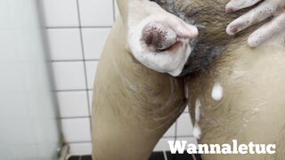 Wannaletuc - Bear's cumming scene with closer look in shower after gym 2023-12-2 - 8 image