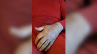 CD in nylon pantyhose sounding my cock.