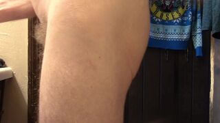 First Cleanup Shower of the New Year - Low Hanging Cock and Balls - 10 image