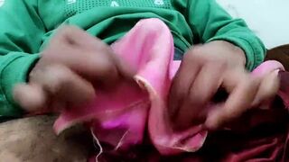 Satin silk handjob porn - Cock head rub of bhabhi salwar (110) - 13 image