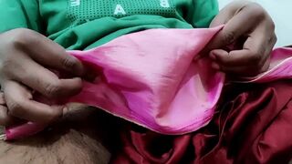Satin silk handjob porn - Cock head rub of bhabhi salwar (110) - 2 image