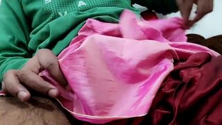 Satin silk handjob porn - Cock head rub of bhabhi salwar (110) - 3 image