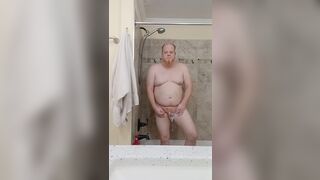 My shower today. Hairy ginger bush. Ginger beard. Redhead Johnnyred883. 6ft 240lbs. - 12 image
