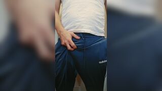 Trackie dad bulge play