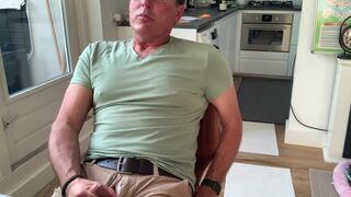 Jerking off by the Kitchen. Intense Orgasm - 6 image