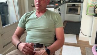 Jerking off by the Kitchen. Intense Orgasm - 8 image
