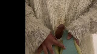 Yeti Suit Fucking and Cumming All Over Ugg Slippers - 10 image
