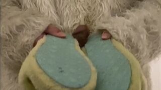 Yeti Suit Fucking and Cumming All Over Ugg Slippers - 14 image