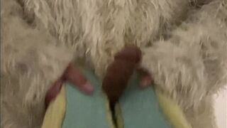Yeti Suit Fucking and Cumming All Over Ugg Slippers - 15 image