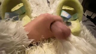 Yeti Suit Fucking and Cumming All Over Ugg Slippers