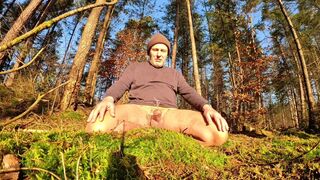 Early morning piss & jerk in nature - 13 image