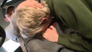 German Skater Couple with Quicky in the Warehouse