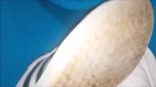 "A pair of white Adidas sneakers worn by a beautiful preppy girl." - 3 image