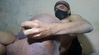 gay cucumber dildo anal sex - 2 image