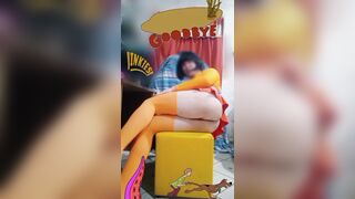 Lingerie skirt and leopard panties