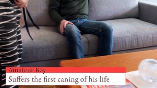 Amateur boy receives his first caning - 2 image