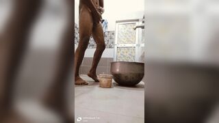 Desi Boy Bathroom Shower Enjoy Masturbation and Ass Fingring - 3 image