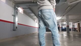 In the Parking Lot with Anal Plug