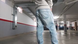 In the Parking Lot with Anal Plug