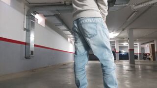 In the Parking Lot with Anal Plug