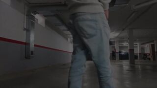 In the Parking Lot with Anal Plug