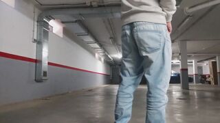 In the Parking Lot with Anal Plug