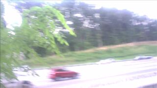 JO AND VIBRATOR ASS FUCK IN VIEW OF HIGHWAY AUG 2014 - 2 image