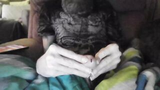 skinny guy jerking off