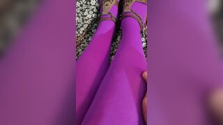 Cd shoe, foot fetish. Masturbate and cum on my nylon pantyhose feet. - 3 image