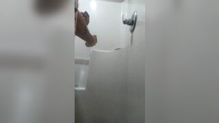 Shower and tension release with big finish at the end