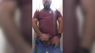 I masturbate in a public restroom