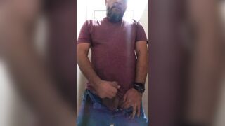 I masturbate in a public restroom