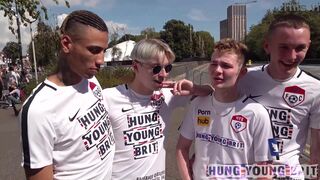 We found so many hot guys! We met this scally guy and he tried to teach us some Welsh!