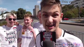 We found so many hot guys! We met this scally guy and he tried to teach us some Welsh!